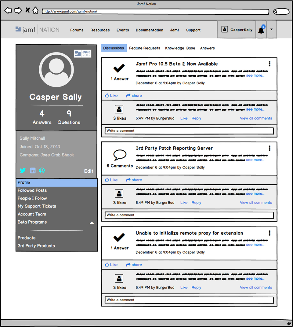 Jamf Profile Page